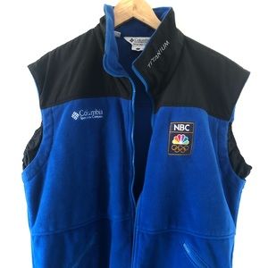 2002 Olympics Columbia NBC sports crew Blue Vest